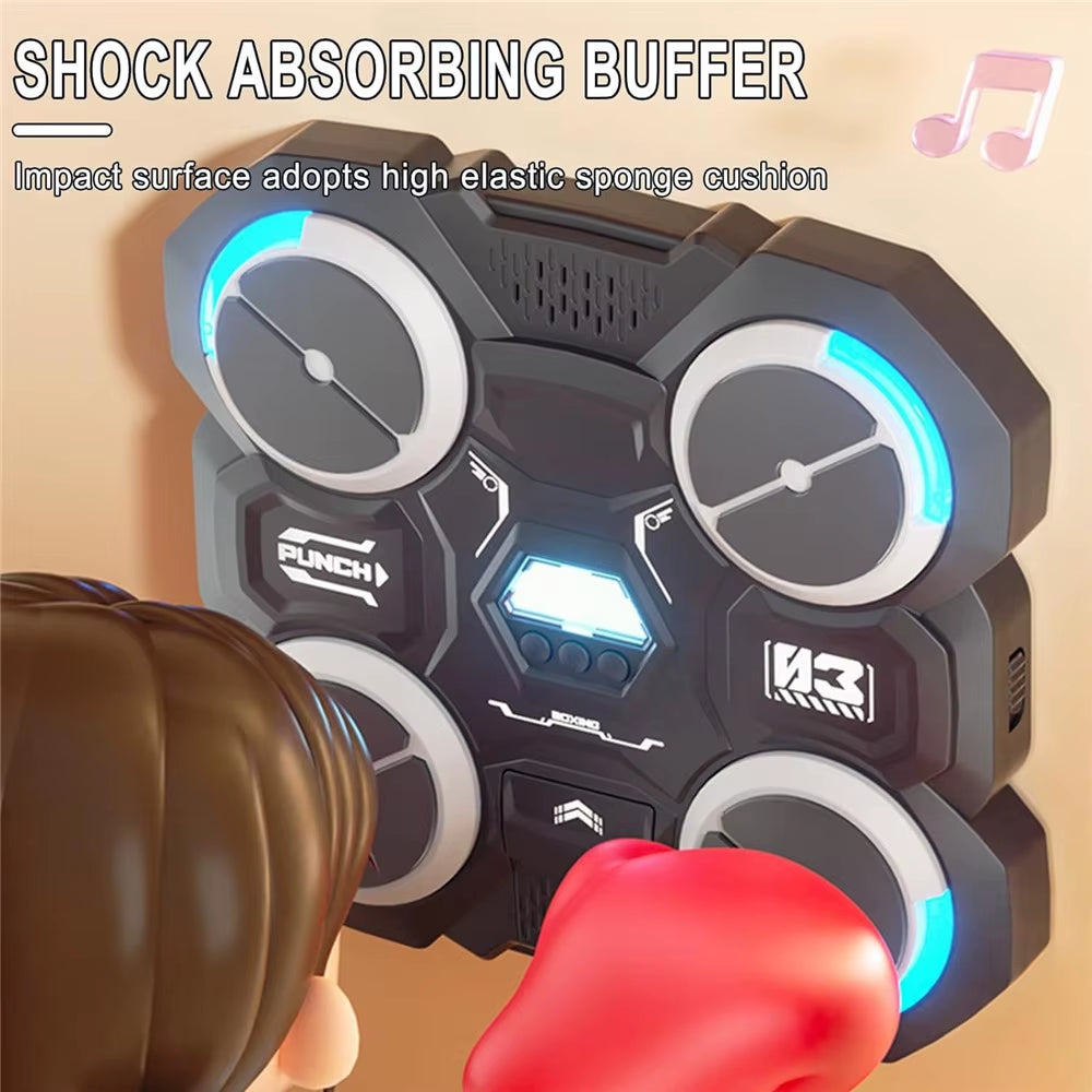 Bluetooth-Enabled Wall-Mounted Boxing Machine for Children - Interactive Music Experience