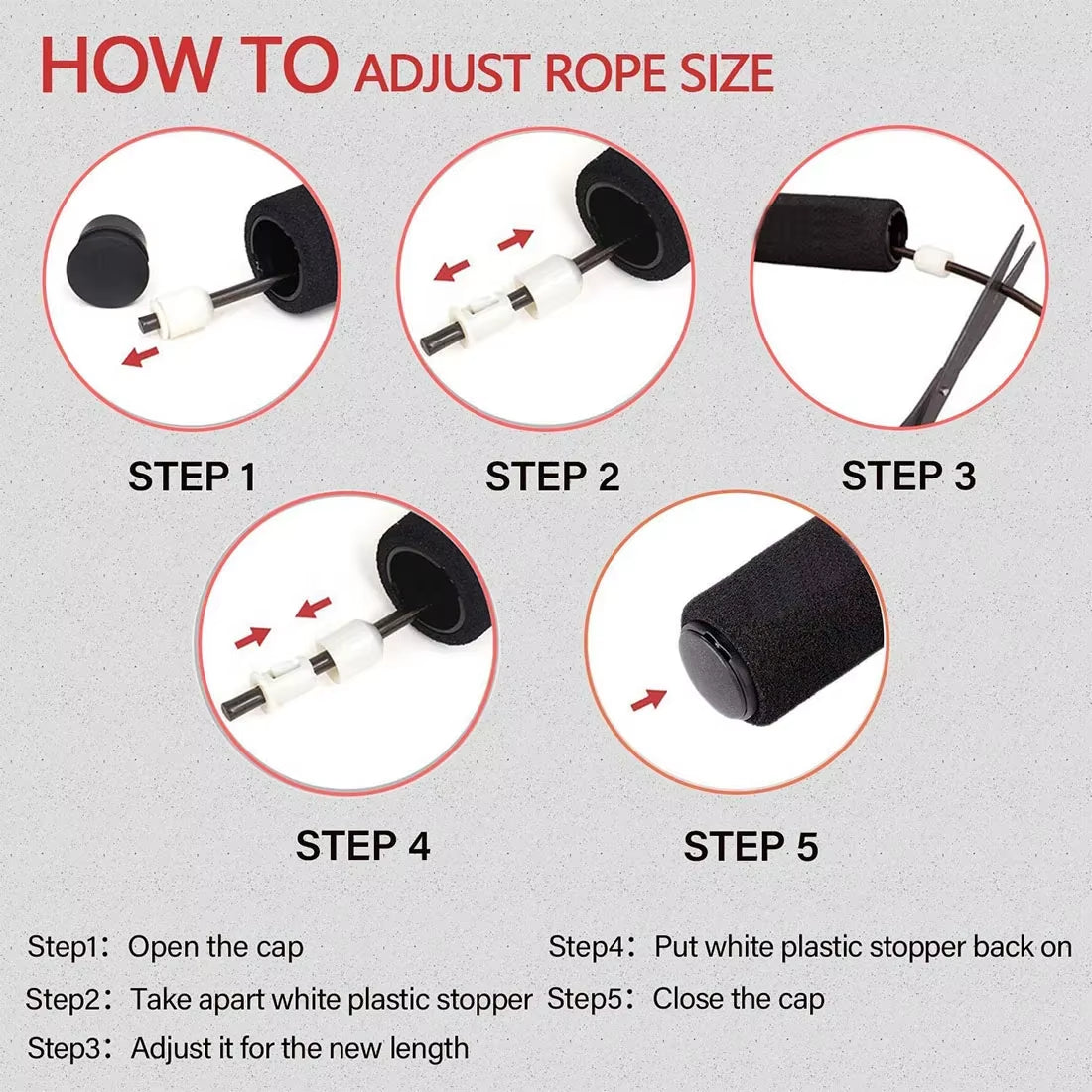 1Pc Adjustable Length Steel Wire Jump Rope Speed Skipping Workout Fitness Kids Adults Sport Portable Exercise Training Equipment