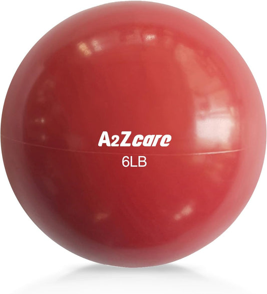 A2ZCARE Toning Ball - Weighted Toning Exercise Ball - Soft Weighted Medicine Ball for Pilates, Yoga, Physical Therapy and Fitness